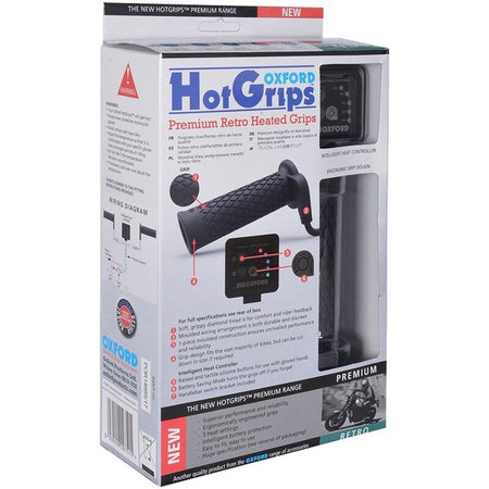 Oxford HotGrips Premium Retro handvatverwarming 22,2 mm
