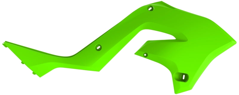 Polisport Radiator Covers Lime Green Kawasaki KX125/250