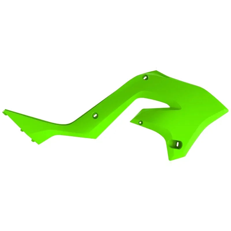 POLISPORT Radiator Covers Lime Green Kawasaki KX125/250