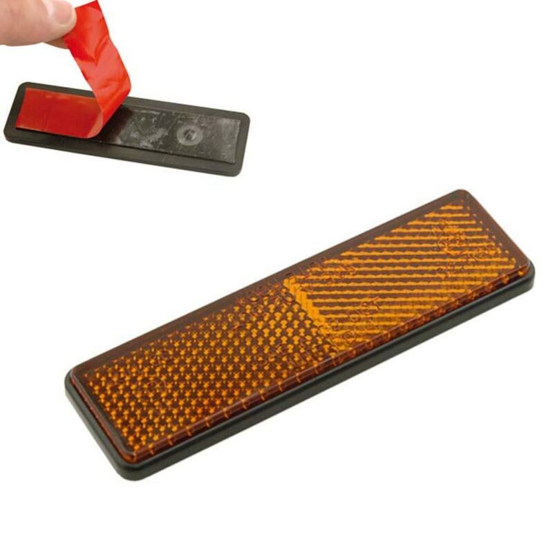RECHTHOEKIGE REFLECTOR  ORANJE 91*25 ZELFKLEVEND
