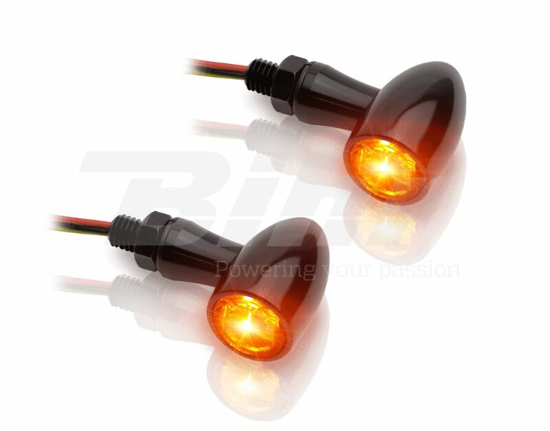V PARTS 12V LED knipperlicht zwart aluminium