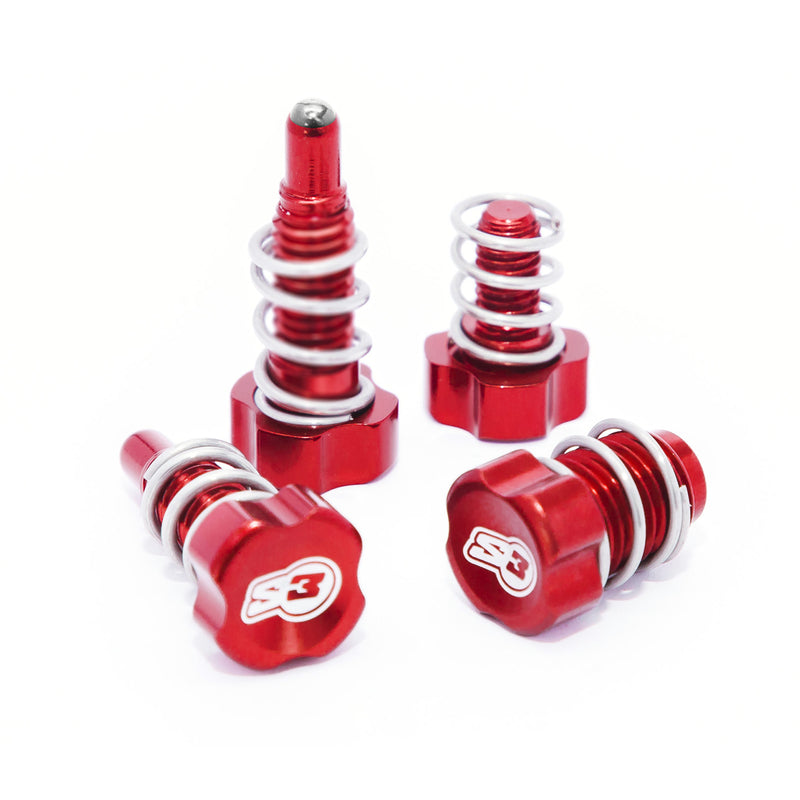 S3 Parts Lever Adjuster Screw Red Braktek/AJP