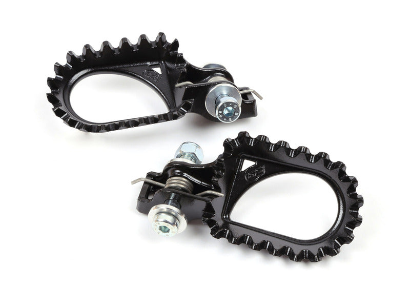 S3 Parts Hard Rock Footrests +10mm Rear Position Steel Black