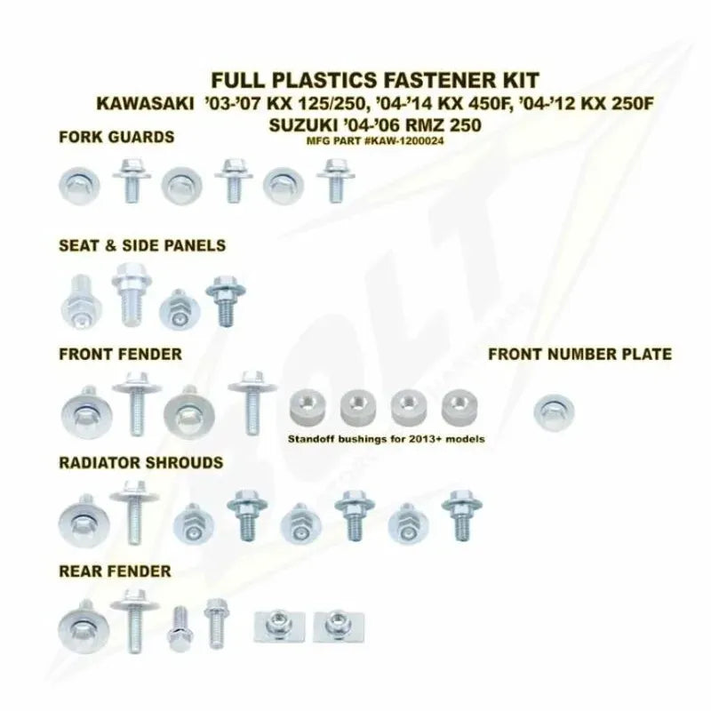 BOLT BOLT KIT 13 KX250F / 12-13 KX450