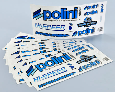 Polini Blue Line Stickers