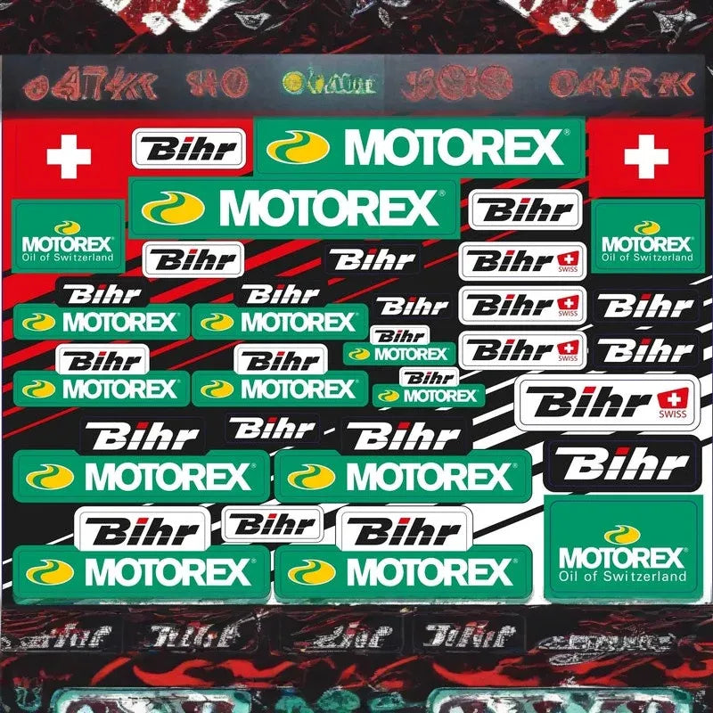 BLACKBIRD Motorex &amp; Bihr Aufkleberbogen