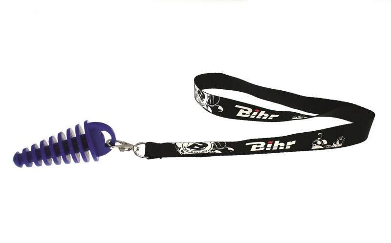 BIHR EXHST PLUG BLUE/Ø14 TO 37MM