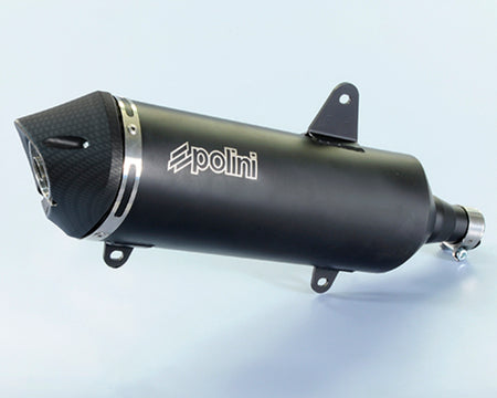 Polini Geluiddemper - zwart aluminium Peugeot