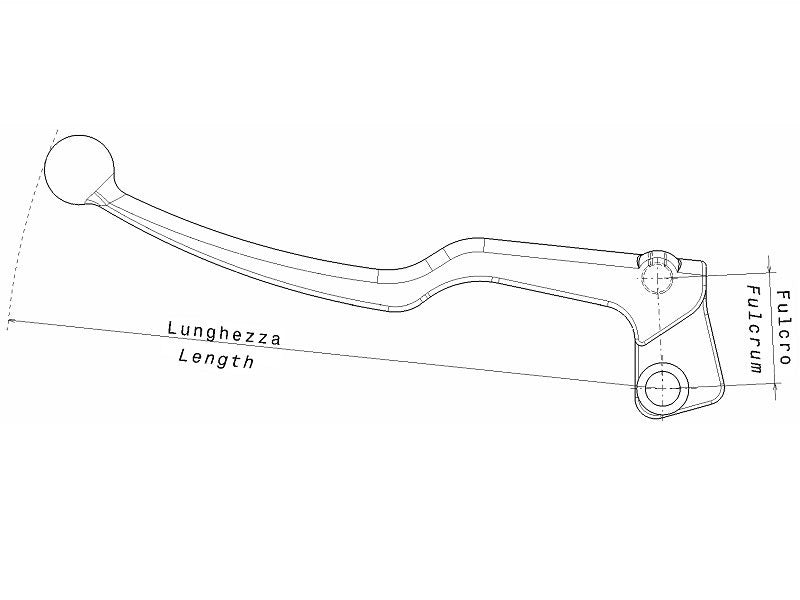 DOMINO Clutch Lever Black DOMINO Clutch Lever Black