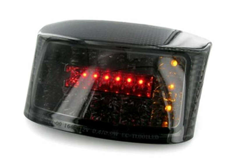 LED ACHTERLICHT BOOSTER 04-   ZWART + GEINT KNIP.LICHT  CE-GOEDGEKEURD