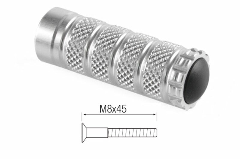 LighTech Foot Pegs M8x20 Silver
