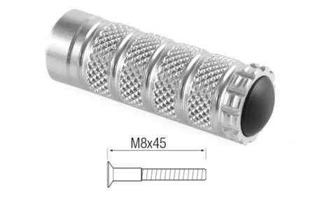 LighTech Foot Pegs M8x20 Silver