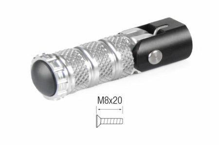 LighTech Folding Footpegs M8x20 Silver