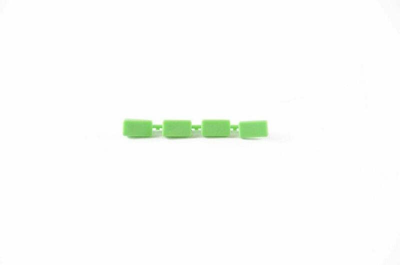 LighTech Rubber inserts GREEN for &ampampquotAlien&ampampquot lever (4 parts)