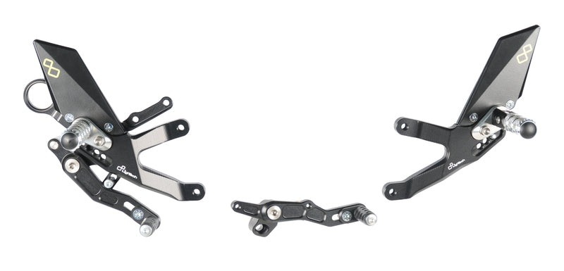 LIGHTECH Foldable/Adjustable Rearset Standard & Reverse Shifting