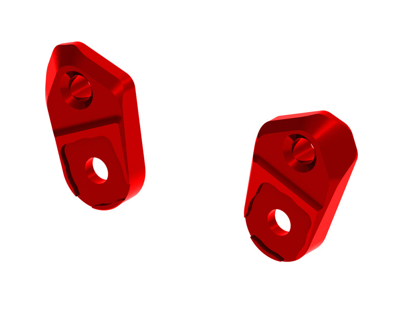 LighTech Adjustable Foot Pegs Holder Kit Red