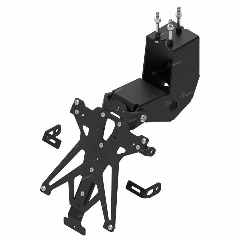 LighTech Adjustable License Plate Holder - Aprilia Dorsoduro 900/1200