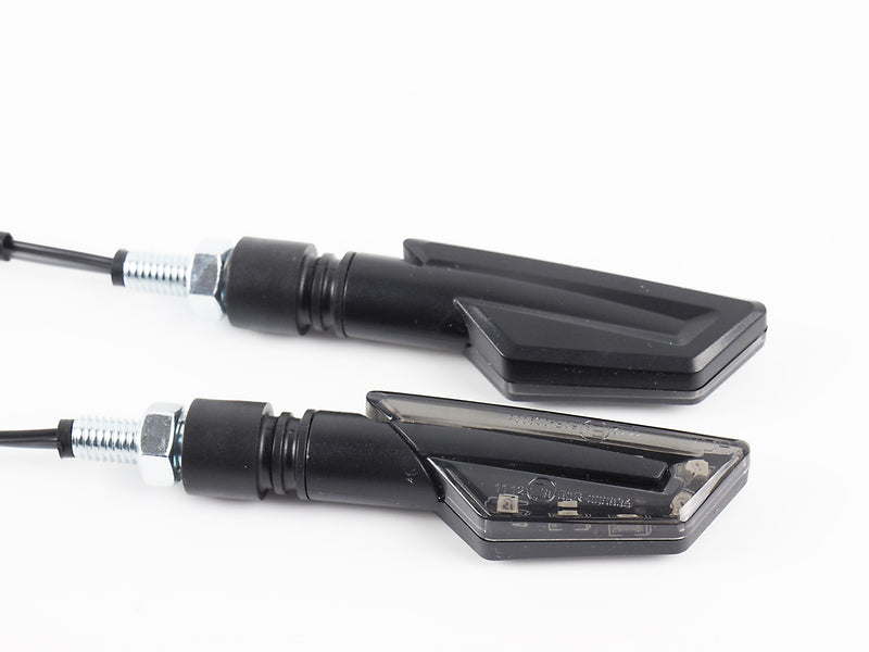 LighTech Universal LED Indicator Body Black / Lens Clear (Pair), Front & Rear