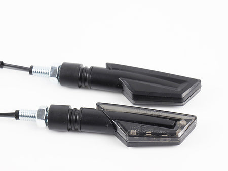 LighTech Universal LED Indicator Body Black / Lens Clear (Pair), Front & Rear