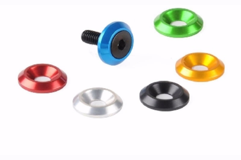 LighTech Screw Kit - M8x30 Screw + Ø8/25 Washer Red