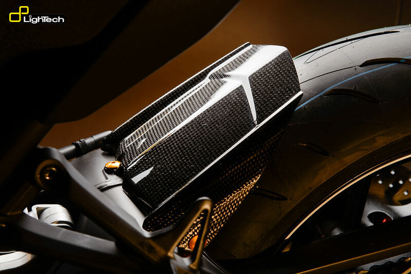 LighTech Rear Mudguard Glossy Carbon