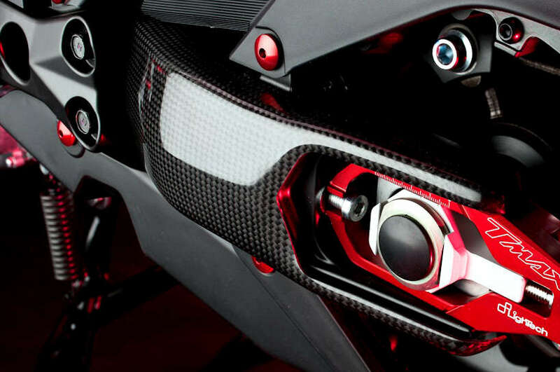 LighTech Swingarm Protection Glossy Carbon