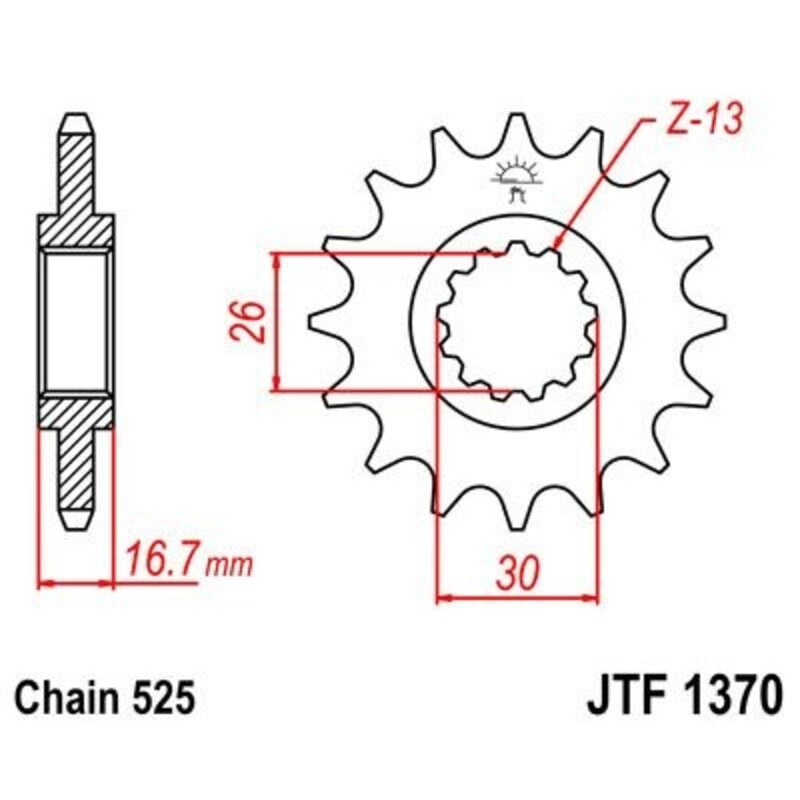 JT Front Sprocket JTF1370