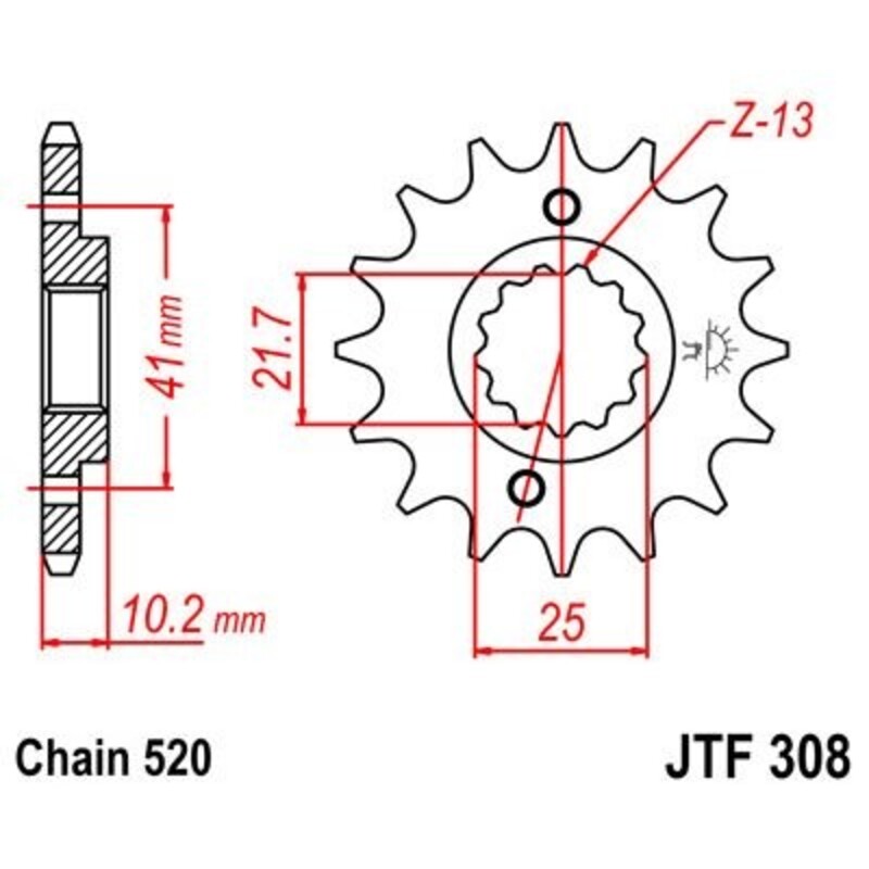 JT Front Sprocket JTF308