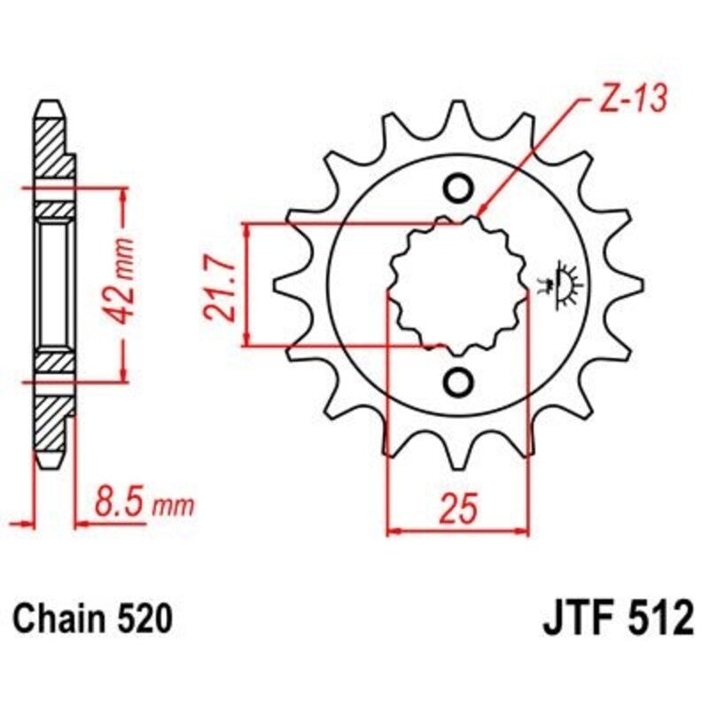 JT Front Sprocket JTF512
