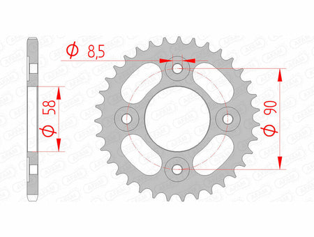 AFAM RR SPROC 420 STEEL ST 10117