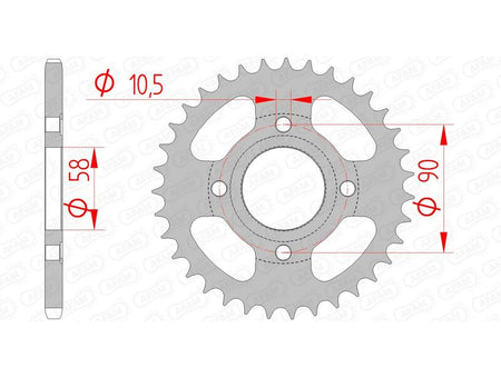AFAM RR SPROC 520 STEEL ST 10214