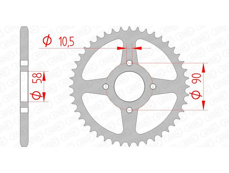 AFAM RR SPROC 520 STEEL ST 10221