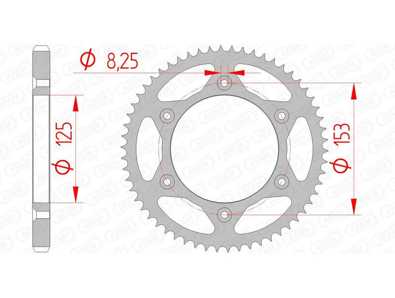 AFAM RR SPROC 428 STEEL ST 10228