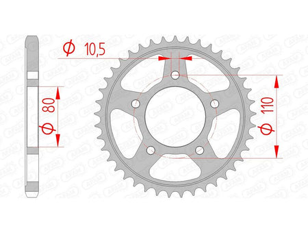AFAM RR SPROC 525 STEEL ST 10504