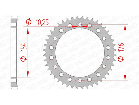 AFAM RR SPROC 530 STEEL ST 10801