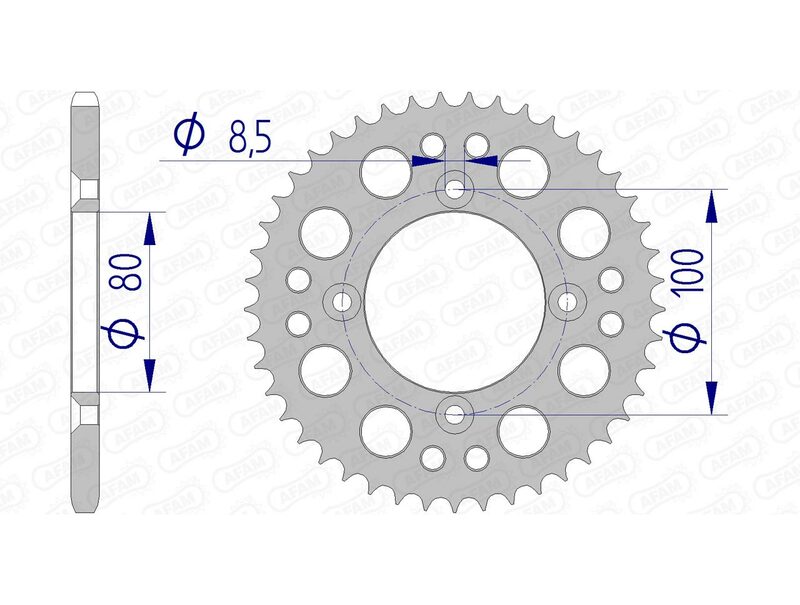AFAM RR SPROC 420 ALU UL 11101