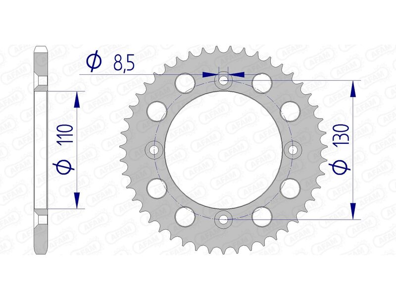 AFAM RR SPROC 420 ALU UL 11104