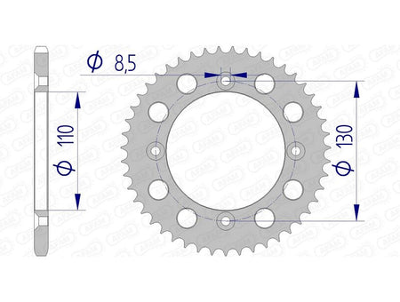AFAM RR SPROC 420 ALU UL 11104