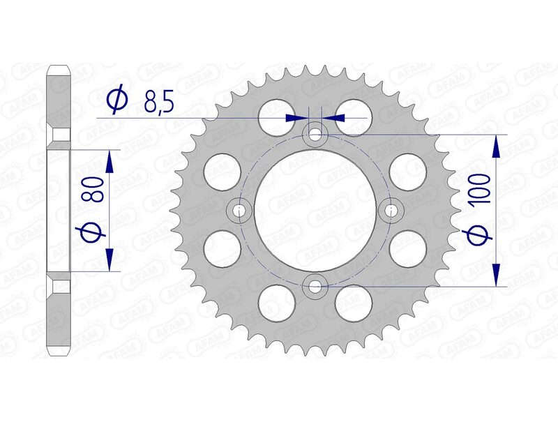 AFAM RR SPROC 428 ALU UL HA 11110