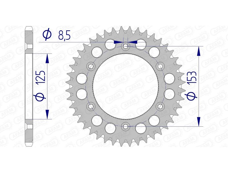AFAM RR SPROC 520 ALU UL SC 11212