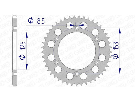 AFAM RR SPROC 520 ALU UL 11212