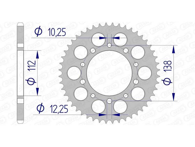 AFAM RR SPROC 520 ALU UL HA 11509