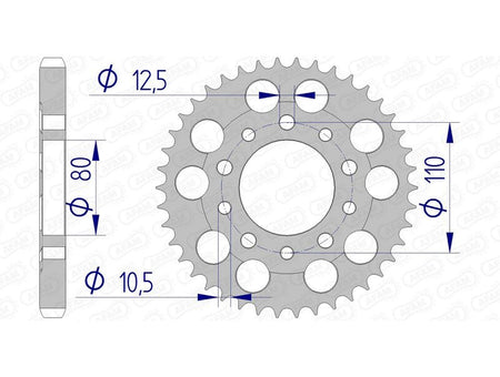AFAM RR SPROC 530 ALU UL HA 11605