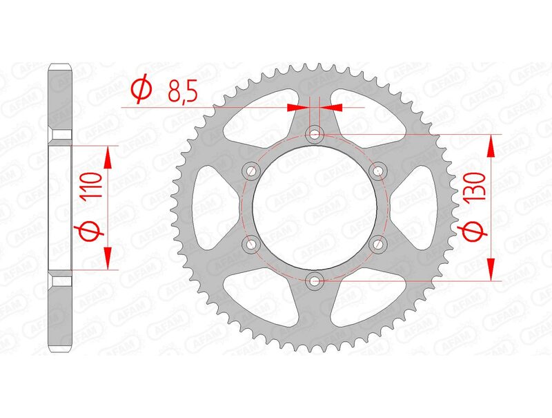 AFAM RR SPROC 420 STEEL ST 116100