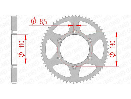 AFAM RR SPROC 420 STEEL ST 116100