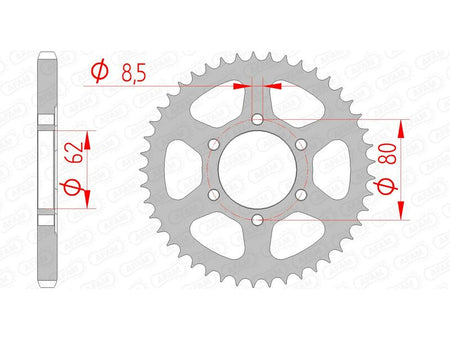 AFAM RR SPROC 428 STEEL ST 12203