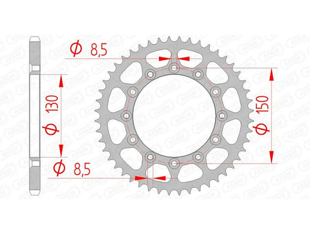 AFAM RR SPROC 520 STEEL SC 12323