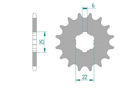 AFAM FR SPROC 420 STEEL ST 20100