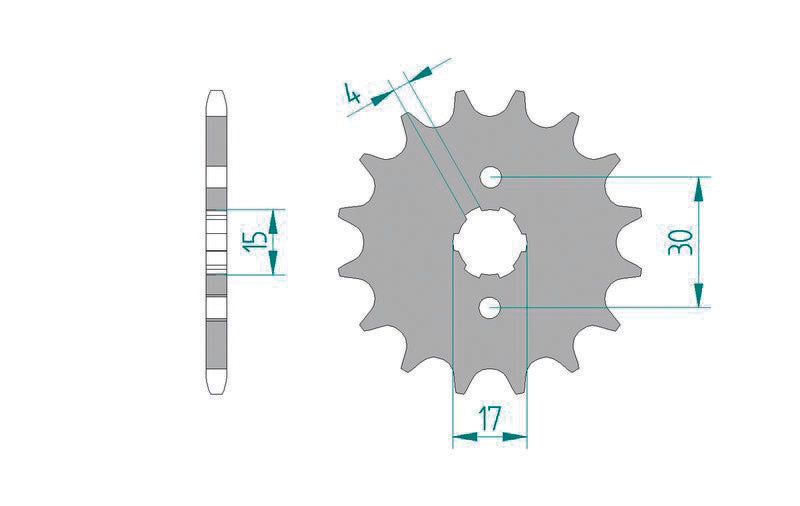AFAM Front Sprocket Steel 420 Standard - 20101
