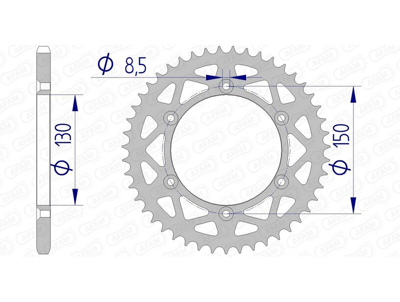 AFAM Rear Sprocket Aluminum 520 - 13323